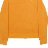 GANT Mens Orange Plain Cotton Jumper Crew Neck Basic Knit S Lightweight