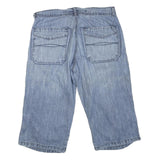 IDENTIC Mens Shorts Blue Casual M W32 Denim Cotton Blend Lightweight