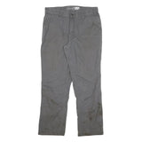 CARHARTT Mens Jeans Grey Relaxed Straight Denim Fair W34 L30 Workwear Zip