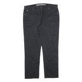 DICKIES Mens Cotton Blend Black Slim Straight Trousers W40 L32 Workwear Casual