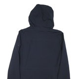 TOMMY HILFIGER Womens Blue Hoodie Jacket S Polyester Blend Zip Hooded Casual
