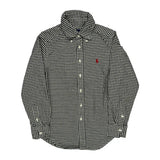 Age 8 Ralph Lauren Checked Shirt - Small Black & White Cotton