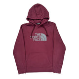 The North Face Hoodie - Large Burgundy Cotton