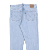 LEVI'S 501 Womens Jeans Light Blue Regular Straight Denim Stone Wash W29 L24