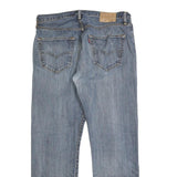 LEVI'S 501 Mens Jeans Blue Regular Straight Denim Medium W36 L32 Classic Button