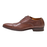 FINSBURY Oxford Shoes Brown Leather Mens UK 9
