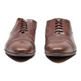 FINSBURY Oxford Shoes Brown Leather Mens UK 9
