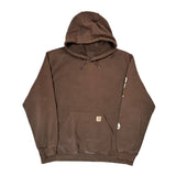 Carhartt Hoodie - 2XL Brown Cotton