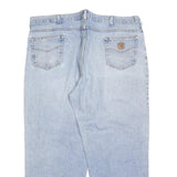 CARHARTT Mens Jeans Blue Loose Straight Denim Medium W46 L32 Workwear