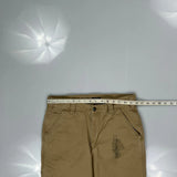 Carhartt Carpenter Trousers - 32W 36L Beige Cotton