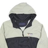 SWINGSTER Mens Grey & Black NASCAR Outdoor Jacket L Polyester Zip Hooded