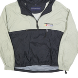 SWINGSTER Mens Grey & Black NASCAR Outdoor Jacket L Polyester Zip Hooded