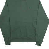 CHAMPION Mens Green Pullover Hoodie M Minimal Embroidered Logo