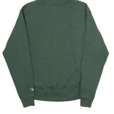 CHAMPION Mens Green Pullover Hoodie M Minimal Embroidered Logo