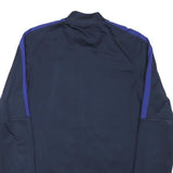 NIKE Mens Blue & Purple Sports Zip Jacket S Polyester Blend Plain Athletic