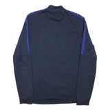 NIKE Mens Blue & Purple Sports Zip Jacket S Polyester Blend Plain Athletic