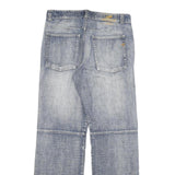 COOKERS Mens Relaxed Blue Denim Light W34 L33 Button Closure Casual Jeans
