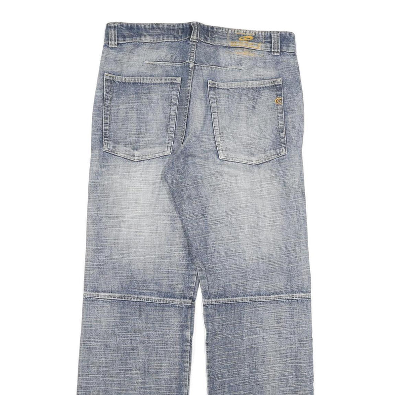 COOKERS Mens Relaxed Blue Denim Light W34 L33 Button Closure Casual Jeans