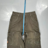 Hip Hop Breakdown Cargo Shorts - 34W 26L Brown Cotton