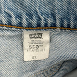 Levis Denim Shorts - 32W 10L Light Wash Cotton