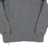CHAPS Mens Grey & Black Jacket L Cotton Blend Classic Zip Outdoor Warm