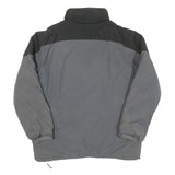 CHAPS Mens Grey & Black Jacket L Cotton Blend Classic Zip Outdoor Warm