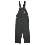 Carhartt Double Knee Overalls - 40W 34L Black Cotton