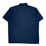 Dickies Short Sleeve Shirt - XL Navy Polyester Blend