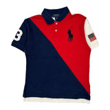 Age 10-12 Polo By Ralph Lauren Graphic Polo Shirt - Medium Navy Cotton