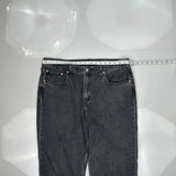 Levis Low Pro Straight Jeans - 36W 29L Gray Cotton