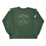 Packers Reebok Football Sweatshirt - XL Green Cotton