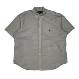 Ralph Lauren Checked Short Sleeve Shirt - 2XL Black Cotton