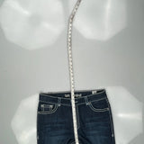 Unbranded Contrast Stitch Jeans - 35W US 10 Dark Wash Cotton