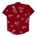 Chaps Ralph Lauren Floral Hawaiian Shirt - Medium Red Cotton