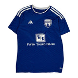 Midwest United Adidas Football Shirt - Small Blue Polyester