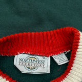 Northwest Territory Graphic Sweatshirt - XL Green Polyester Blend