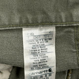 Carhartt Double Knee Carpenter Trousers - 29W 30L Green Cotton