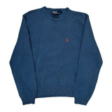 Polo By Ralph Lauren Sweater - Large Blue Cotton