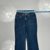517 Levis Boot Cut Jeans - 24W 29L Blue Cotton