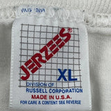 Ford Racing Jerzees Single Stitch T-Shirt - XL White Cotton