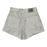 Levis Denim Shorts - 28W UK 8 White Cotton