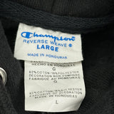 Reverse Weave Champion Hoodie - Large Black Cotton Blend