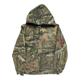 Age 14 Mossy Oak Jacket - Large Camo Cotton Blend