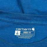 Carhartt T-Shirt - Large Blue Cotton