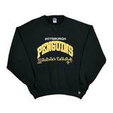 Made In USA Russell Athletic Nhl Sweatshirt - 2XL Black Cotton