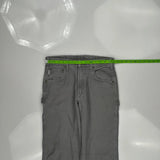 Durable Workwear Carhartt Cargo Carpenter Pants - 30W 34L Gray Cotton