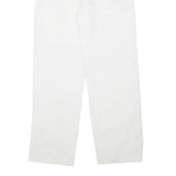 DICKIES Womens Cotton Blend White Regular Fit Straight Leg Trousers W30 L30