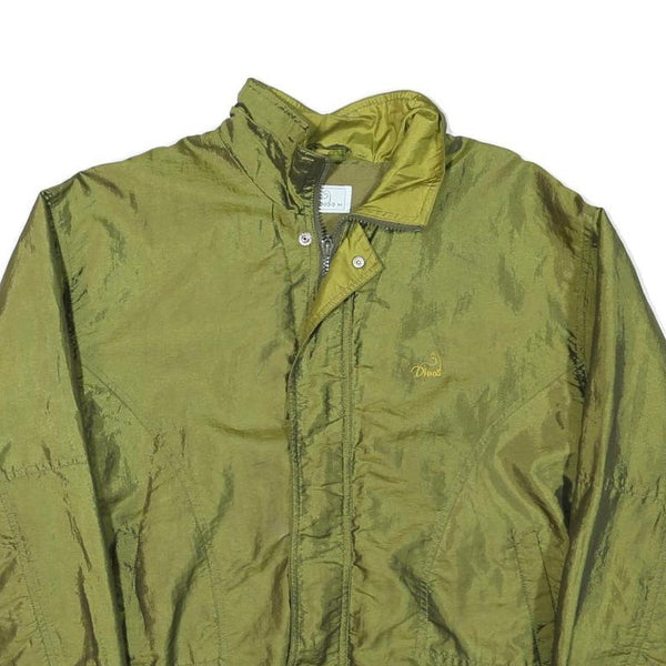 DINOS Mens Olive Green Zip Jacket M Polyester Blend Plain Lightweight Casual