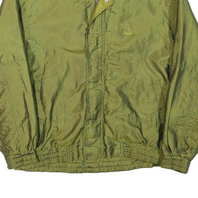 DINOS Mens Olive Green Zip Jacket M Polyester Blend Plain Lightweight Casual