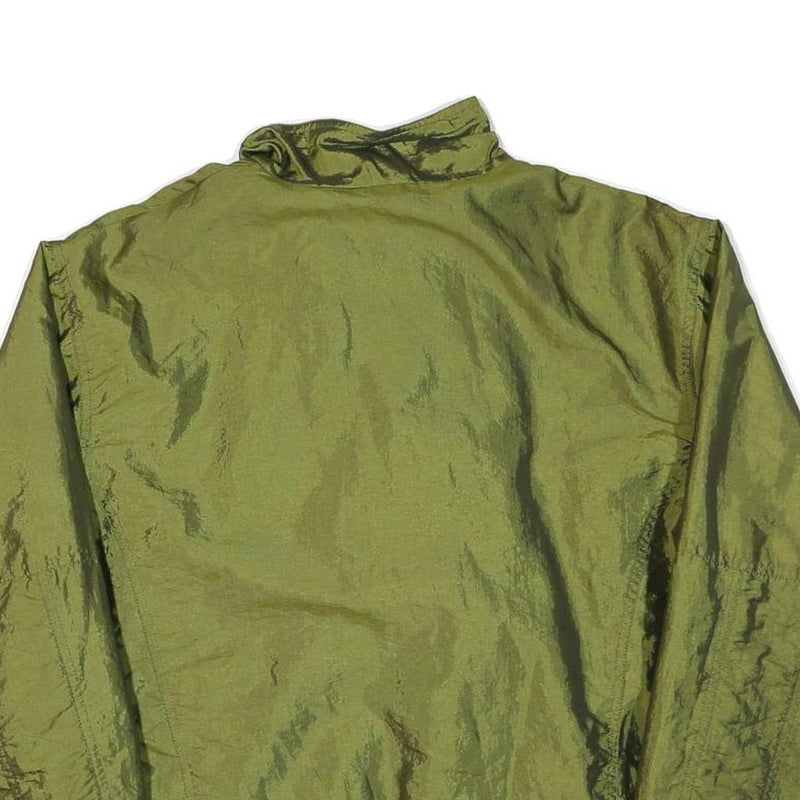 DINOS Mens Olive Green Zip Jacket M Polyester Blend Plain Lightweight Casual